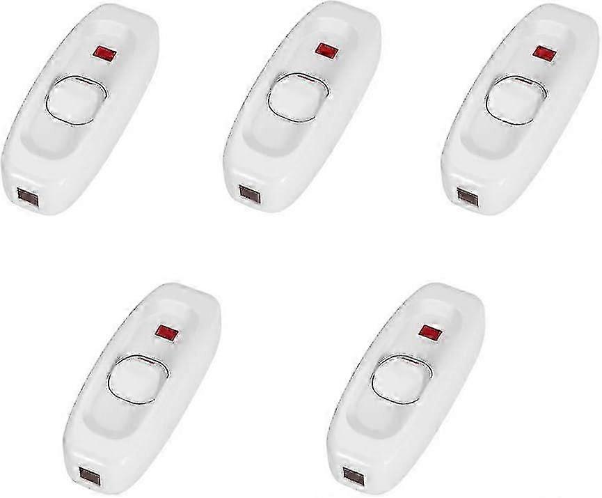 White LED Rocker Switch 250V 10A