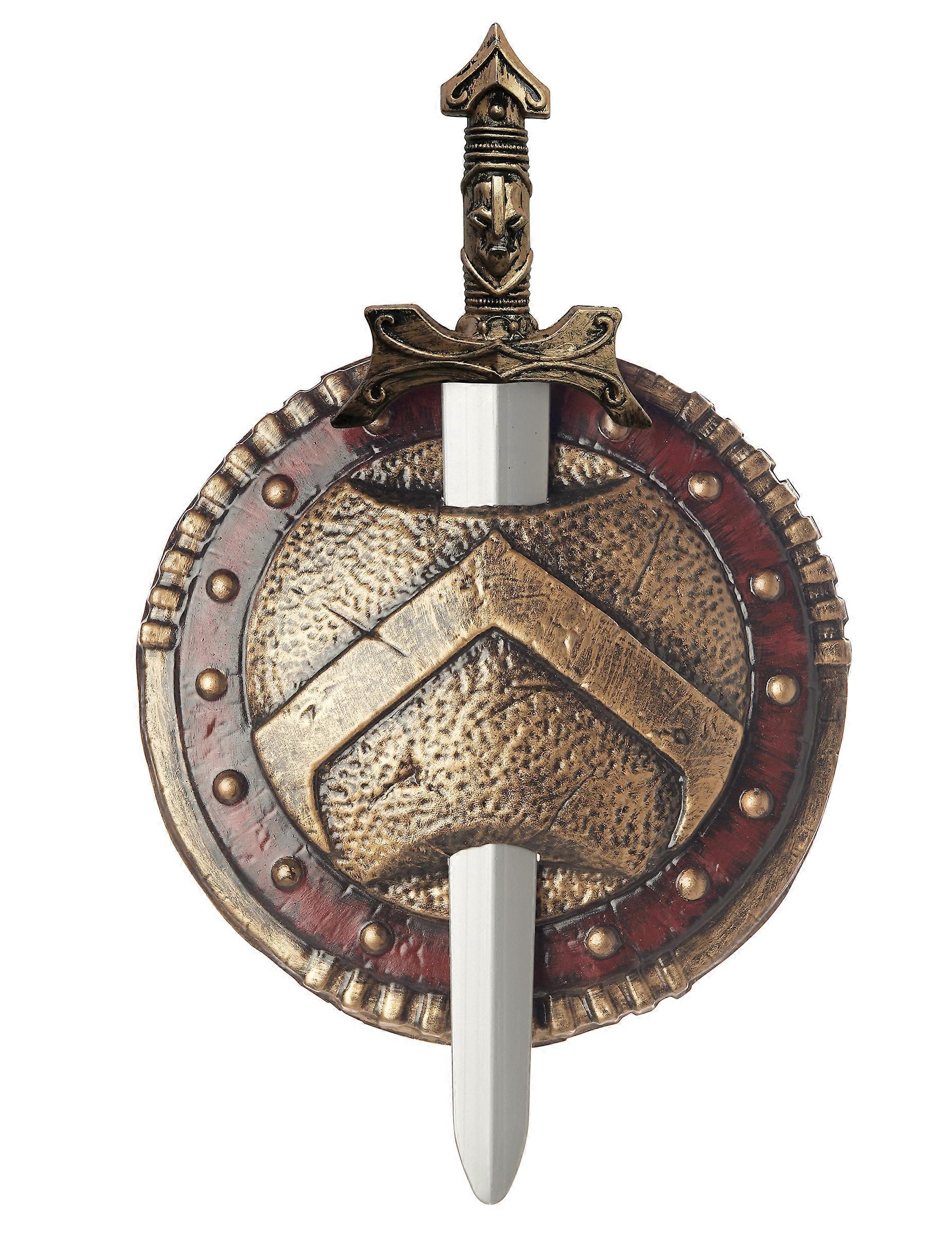 Plastic Spartan Shield and Sword
