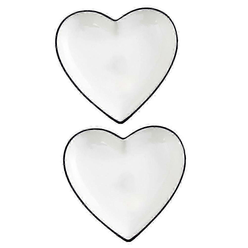 White Ceramic Peach Kernel Dried Fruit Bowls compatible with Kitchen Use 1Set Set