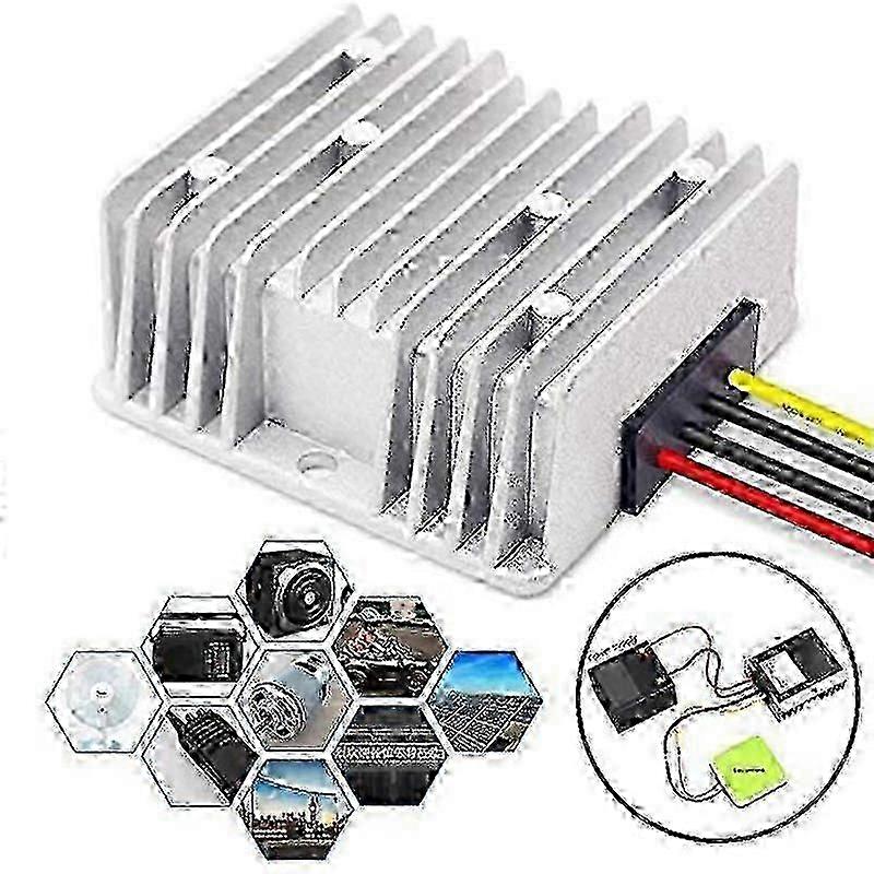 DC-DC Voltage Step-Down Converter Regulator Module, Supports 48V Input, 12V 20A 240W Output