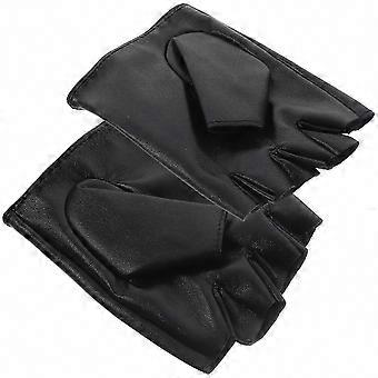 Riding Kids Half Finger Gloves, 1 Pair, Black, Comfortable