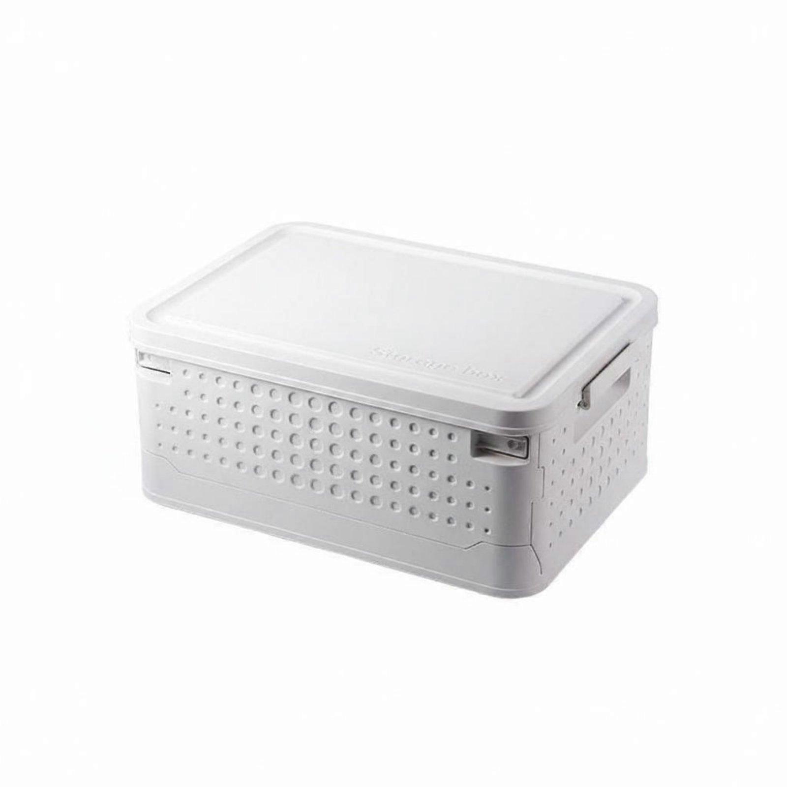Foldable Bin with Lid Space Saving Foldable Storage Bin with Lid Multipurpose