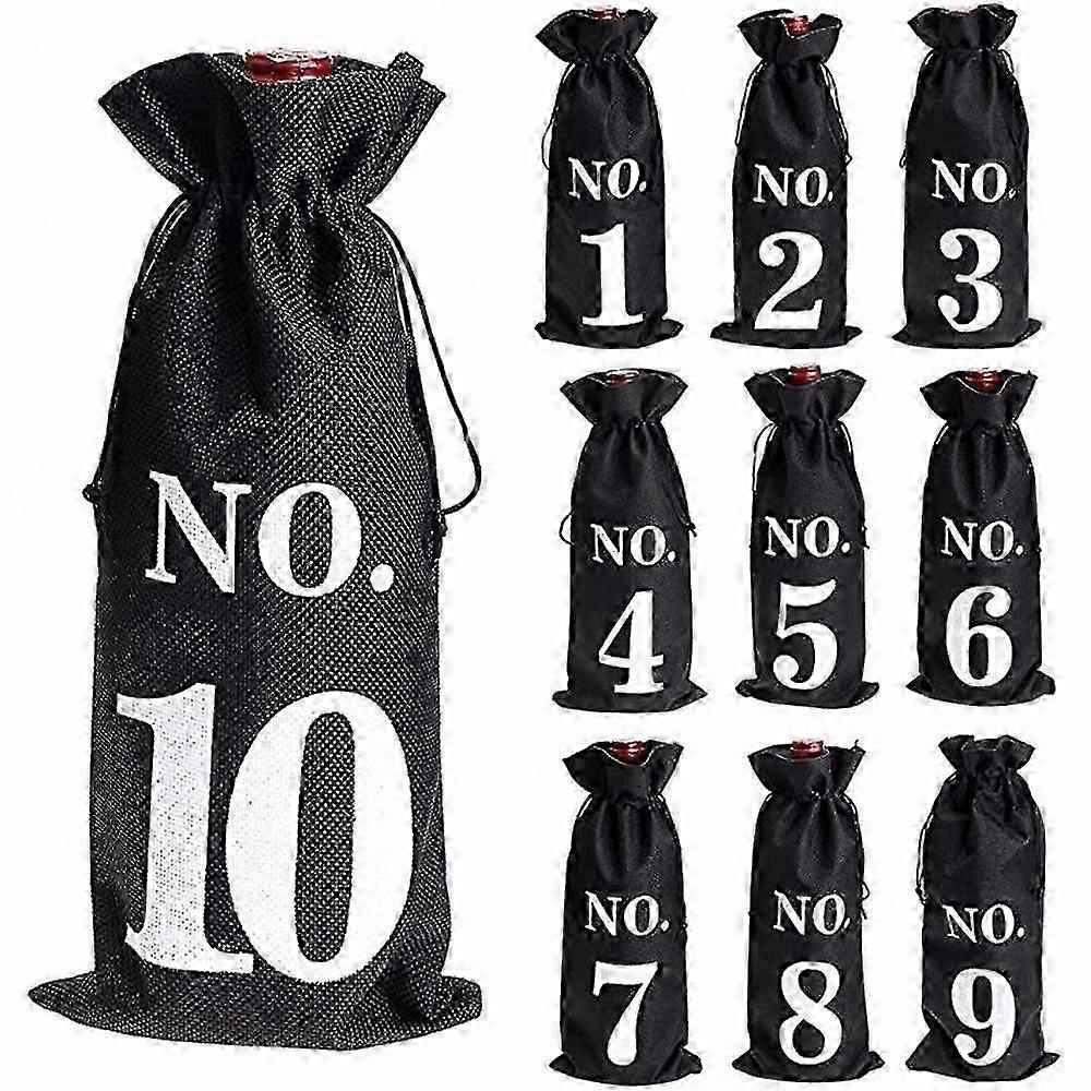 Linen Drawstring Wine Bags Reusable