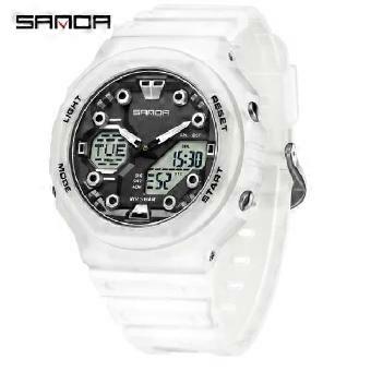 SANDA 6200 Alarm LED Light Digital Watches Electronic Watch Multi-functional Men's Sports Men Watch 50M Waterproof Clock