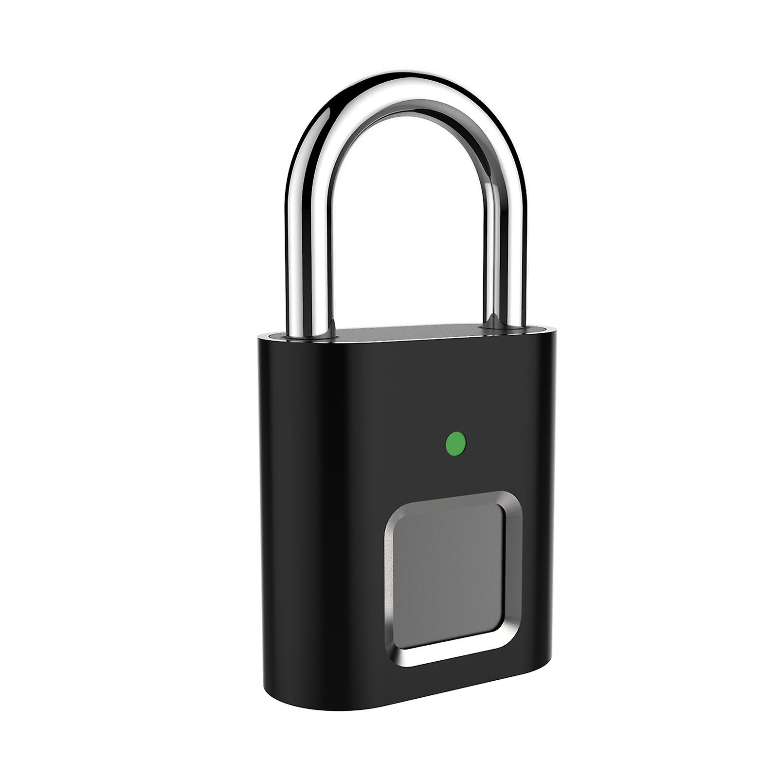 Fingerprint Padlock Biometric Padlock 10 Fingerprints 3 Led Indicator