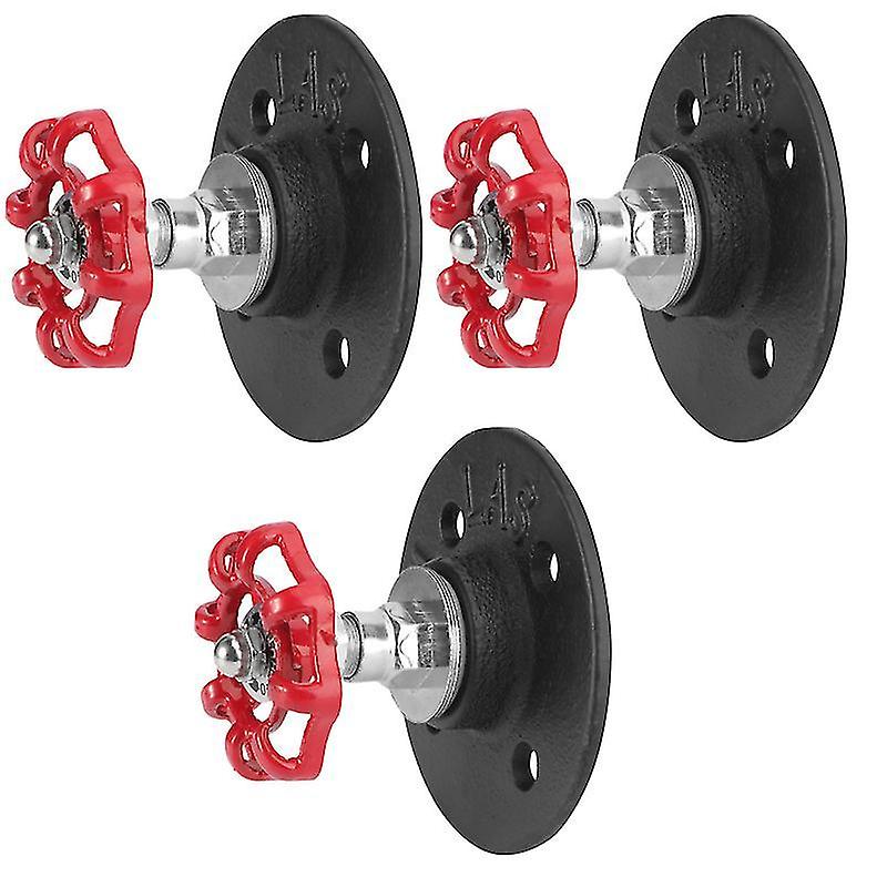 6.5X6.5cmブラックユーティリティフック3pcs耐久性のある鉄吊り下げフック家庭用ハンガー雑貨ハンガーウィット