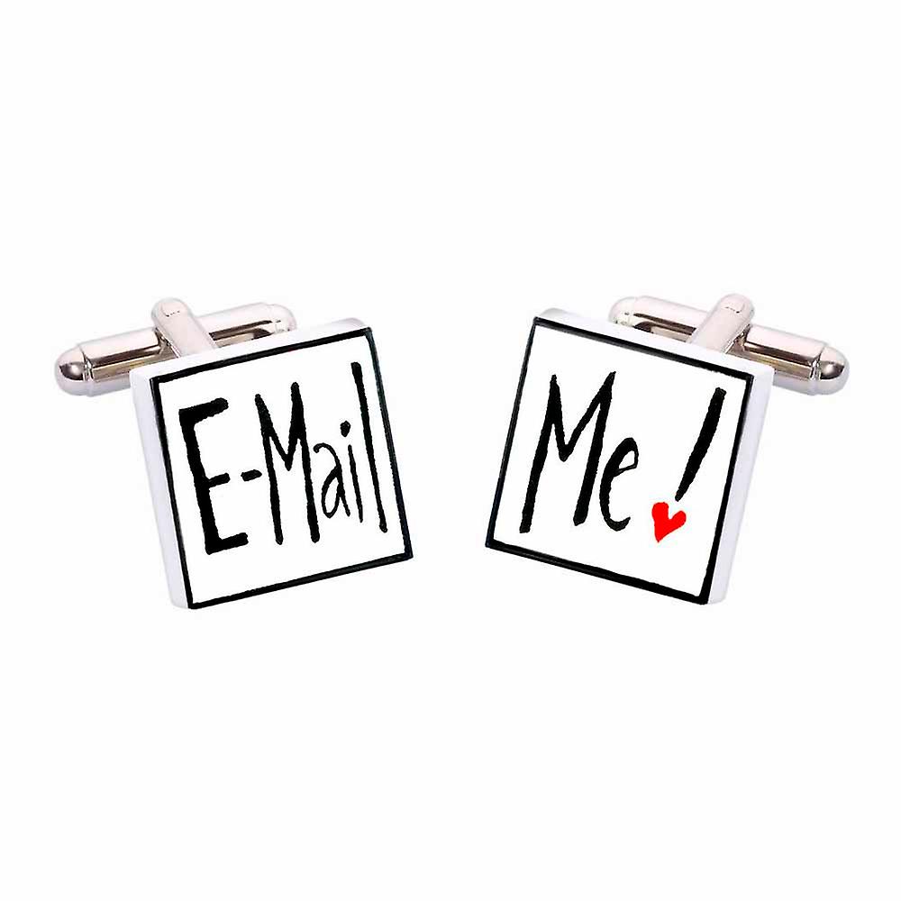 Email Me Cufflinks by Sonia Spencer
