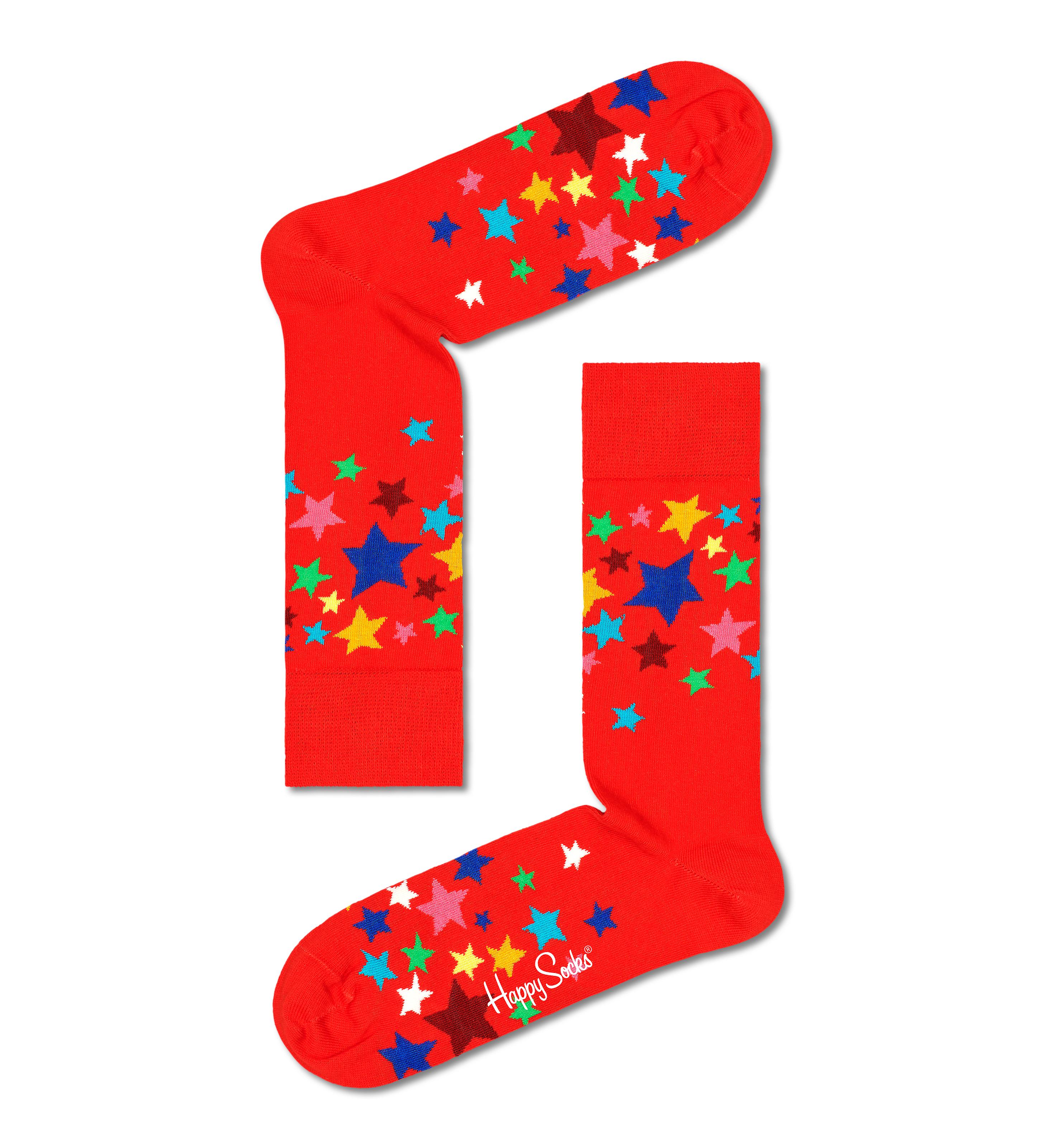 Happy Socks - Star Sock, Red