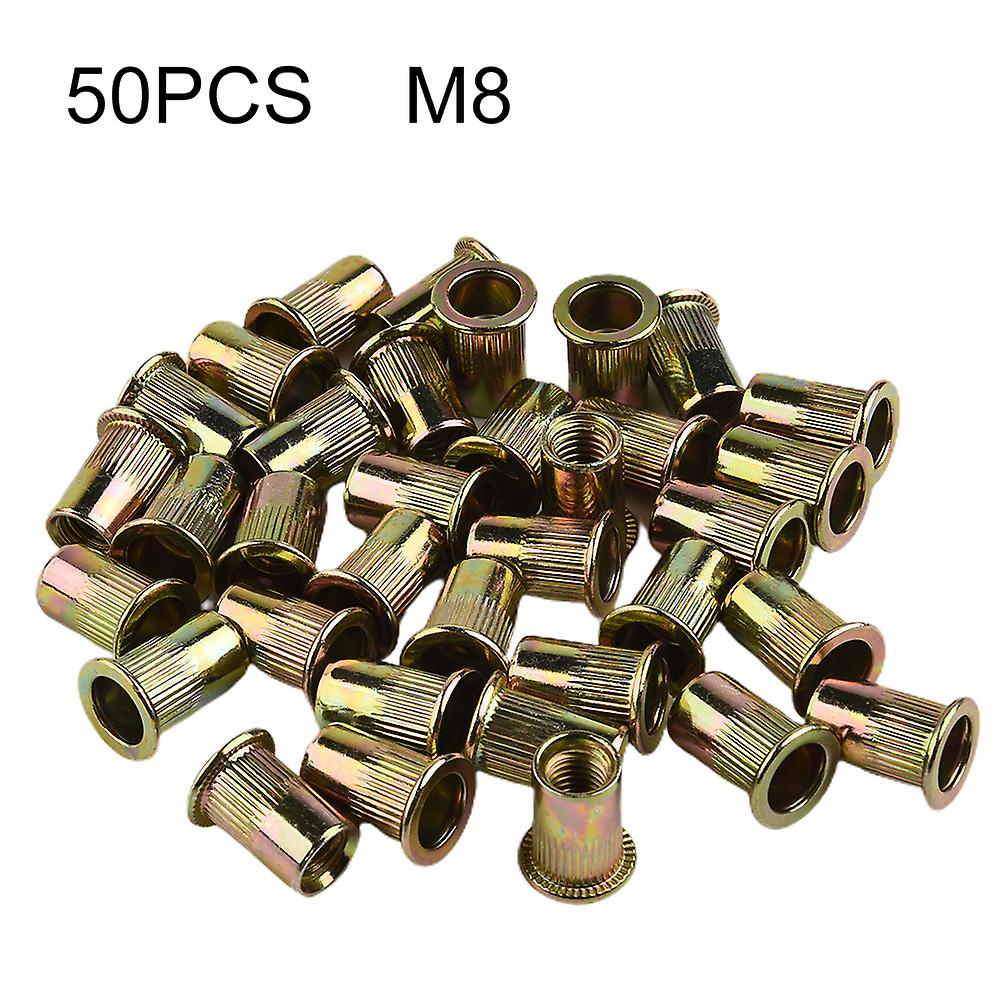 50 Pcs Riveting Nails Set Rivet Nuts Kit Thread M5 M6 M8 Nutsert For  Metal Sheet Drilling Tools Power Tools Accessories