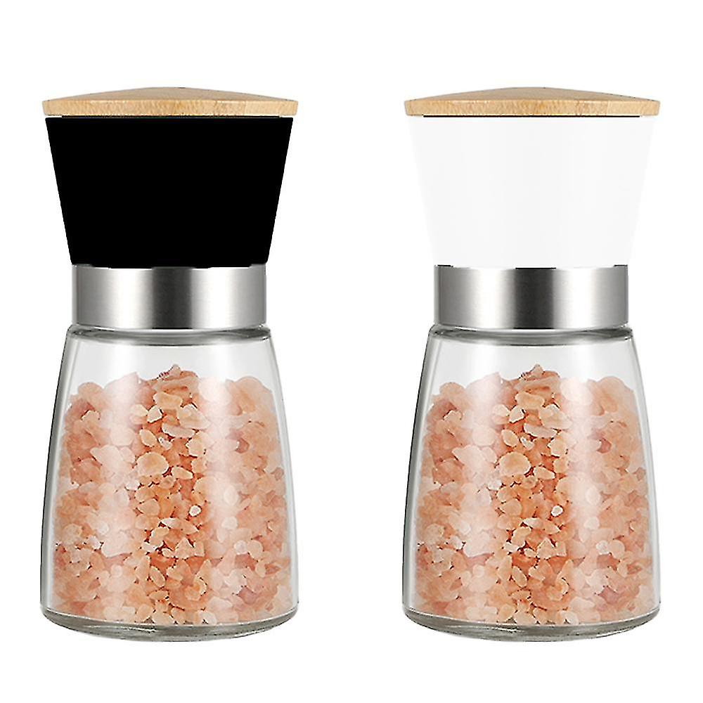 Salt And Pepper Grinders Refillable Peppercorn Mills Set
