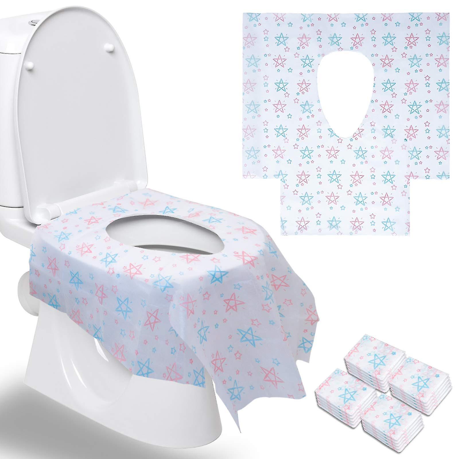 20db eldobható WC-ülőkehuzat Öblíthető papír WC vízálló gyerekeknek Felnőttek Terhes nők Bili edzés Nyilvános