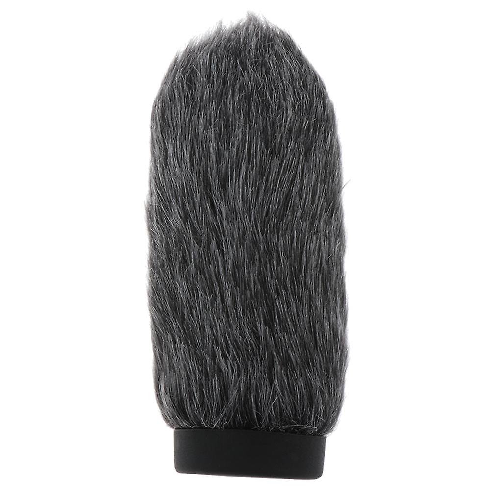 Black Gray Interview Microphone Windscreen Foam Mic Cover 5.51 inch