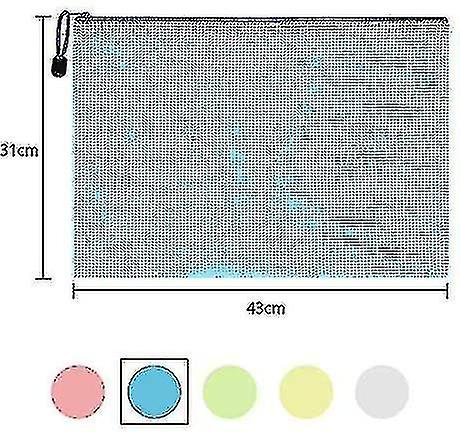 جيب المستندات A3، جيوب بسحاب بسحاب من 10 قطع من A3، شبكة بلاستيكية بسحاب
