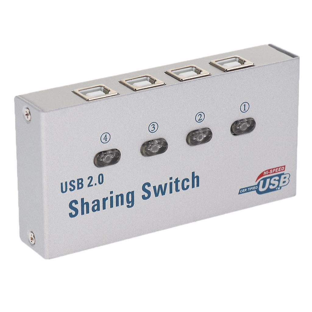 USB 2.0 Auto Sharing Switch KVM 4Ports HUB Adapter For PC Scanner Printer