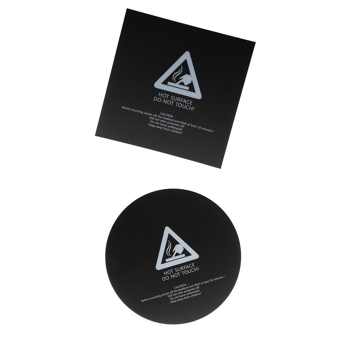 2Pcs 3D Printer Bed Build Surface Heated Bed Plate Bed Sheet Sticker 220mm