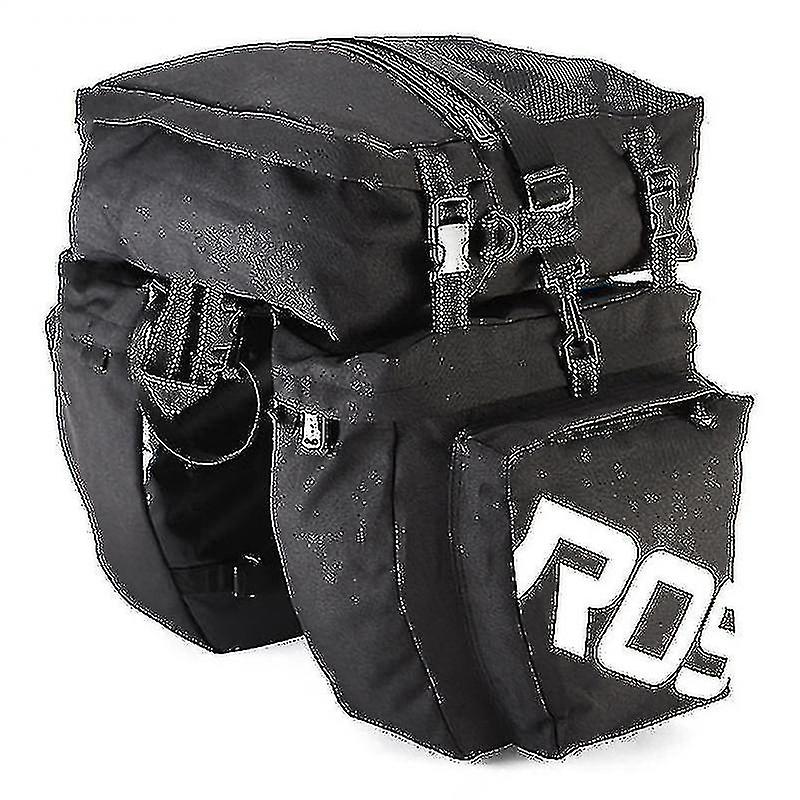 37L Bicycle Back Seat Bag 3 In 1 Trunk Bags Waterproof Large Capacity Wear-resistant Multi-level Space For Small Laptops