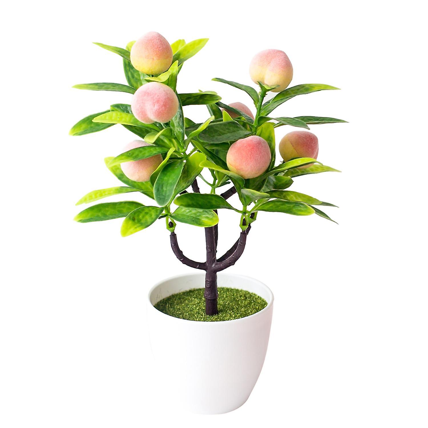 ZHOUBA Artificial Fruit Tree Lifelike Multipurpose Plastic Adorable Simulation Potting for Wedding