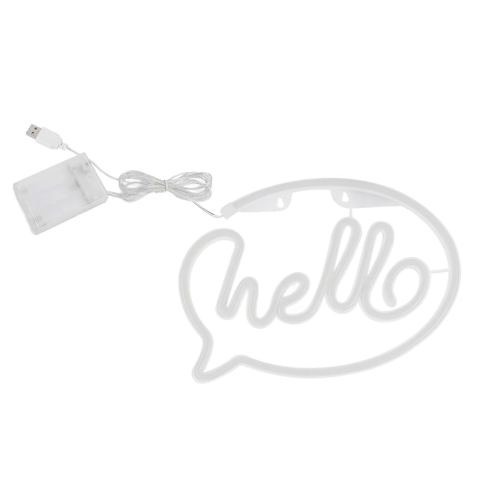 Neon Light USB Powered LED Sign for Restaurant and Bar Decoration, 5V Battery Operated, Neon Wall Art, Colorful Design
