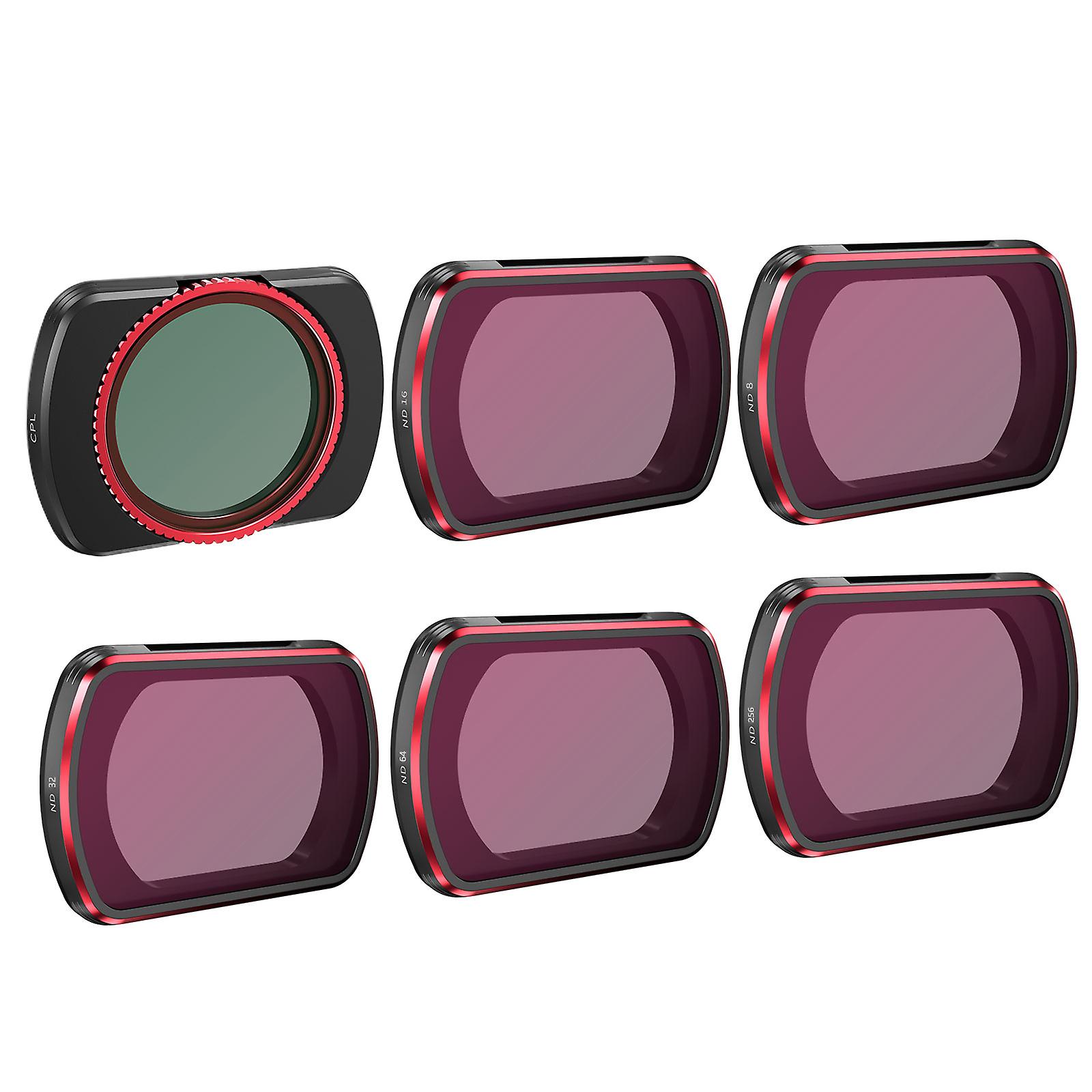 Osmo Pocket 3 Nd Filter Magnetic Nd Filter Cpl Polarizer Filter Kit For Dji Pocket 3 Accessories - 6 Pack (cpl/nd8/nd16/nd32/nd64/nd256)