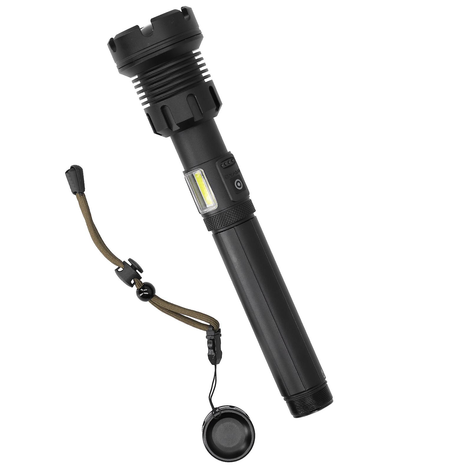 DTCY Outdoor USB Rechargeable Flashlight Dimmable MultiFunctional Hand Lamp Torch Light