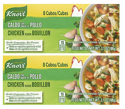 Knorr Chicken Cube Bouillon Caldo Con Sabor de Pollo 2 Pack