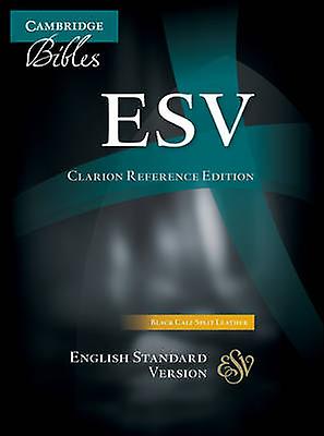 ESV Clarion Reference Bible Black Calf Split Leather ES484:X