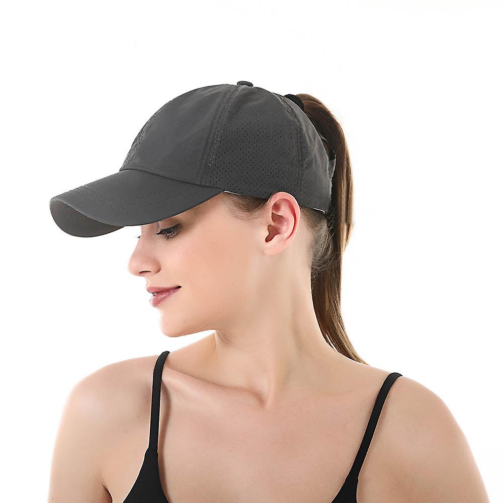 Women's Ponytail Baseball Cap, Adjustable, Breathable, Summer Mesh Cap for Outdoors
