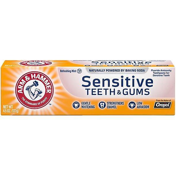 Arm & Hammer Sensitive Teeth & Gums Toothpaste, Refreshing Mint- Fluoride Toothpaste