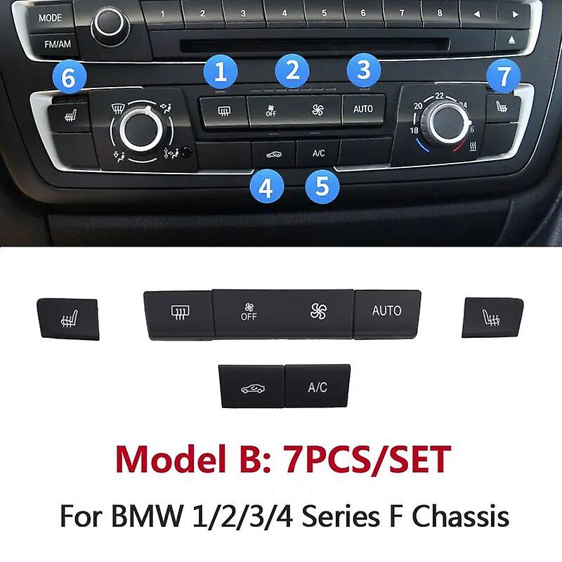 Dashboard Air Conditioning Ventilation Adjust CD Player Control AC Button Repair Kit For BMW F20 F21 F22 F30 F35 F34 F36 F45 F46~61847
