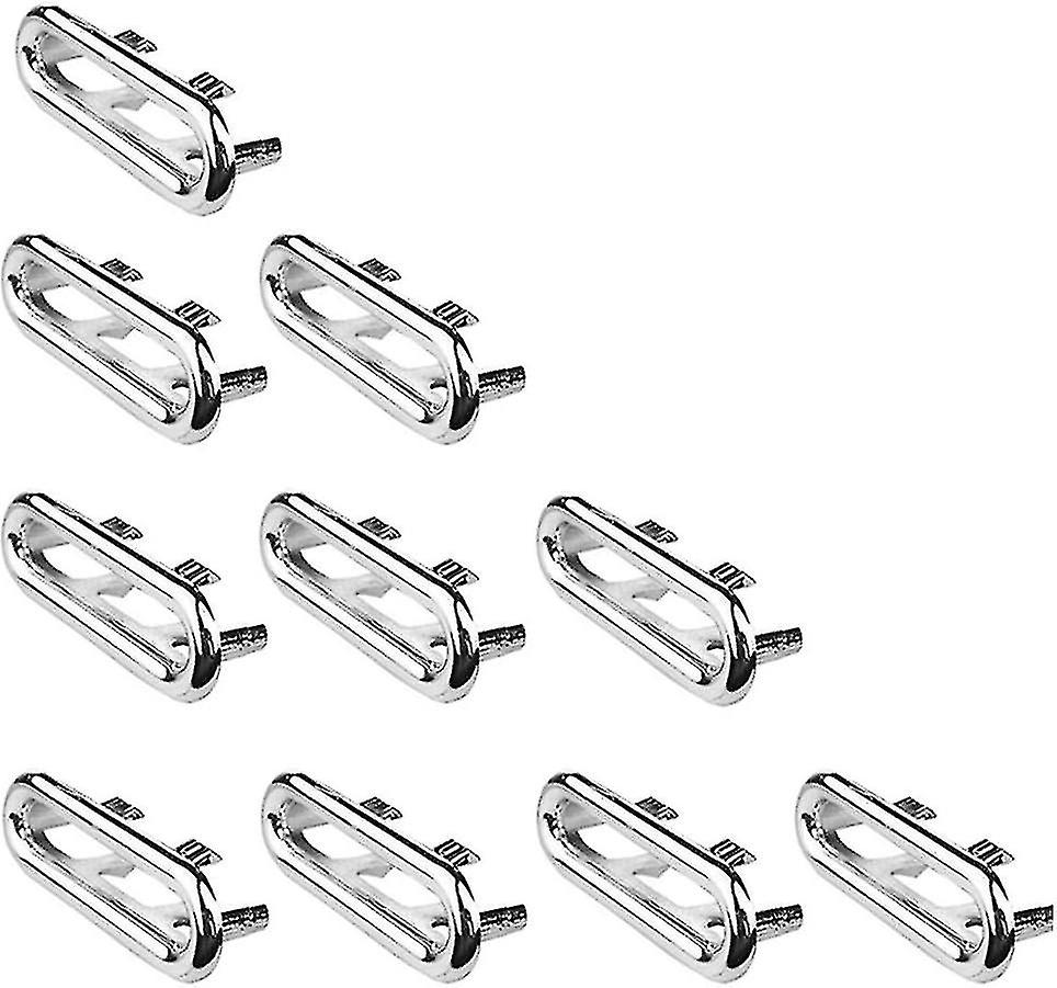 Sink Overflow Ring Kitchen Sink Decoration Overflow Ring Silver Overflow Hole Round Hole Overflow Cover (10 Pack Oval Rings)