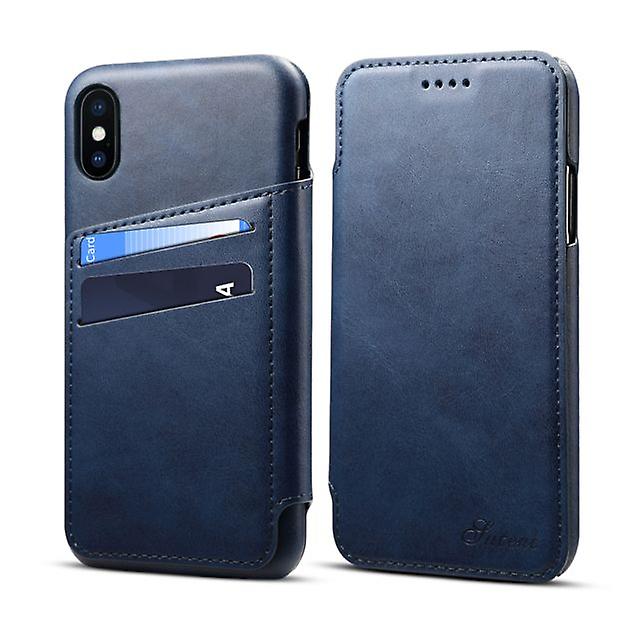 Apple iPhone 6 / 6S Flip Wallet Leather Case - Blue