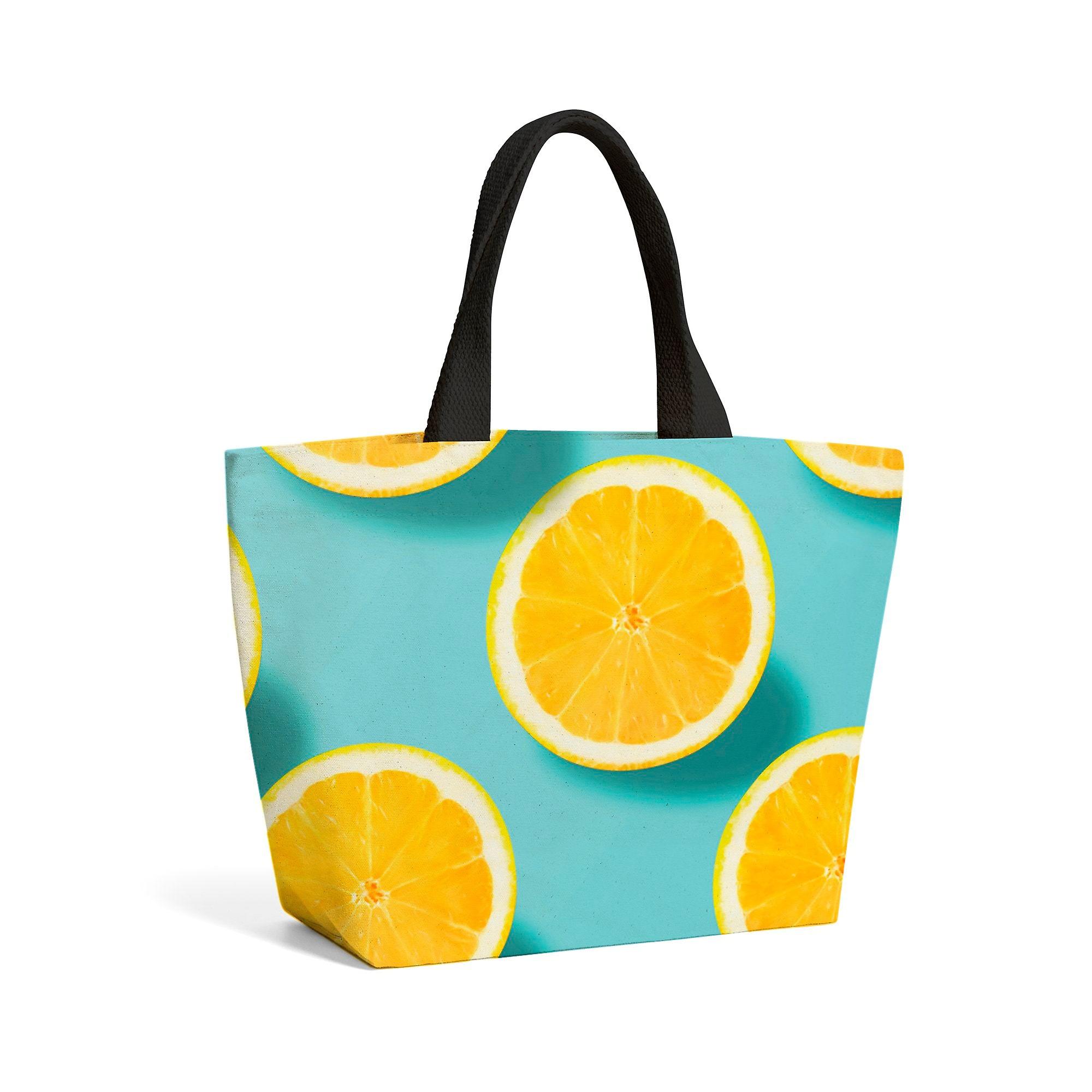Fresh Lemons Beach Shopper Tote Bag