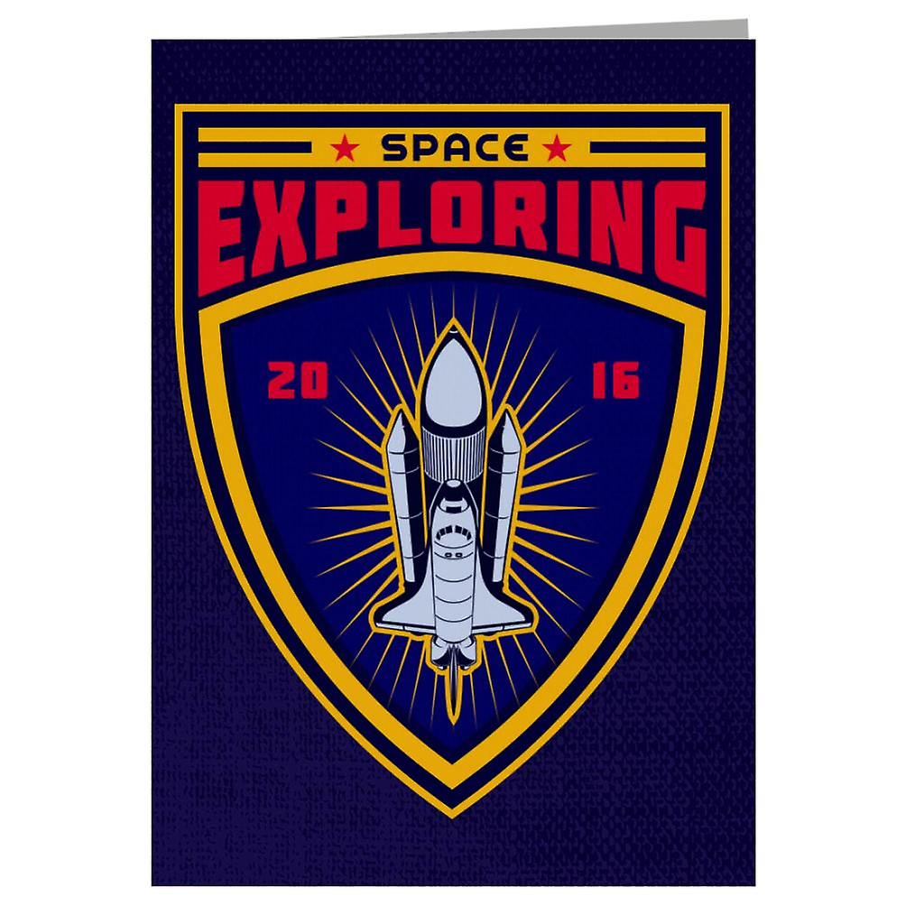 NASA Space Exploring Greeting Card