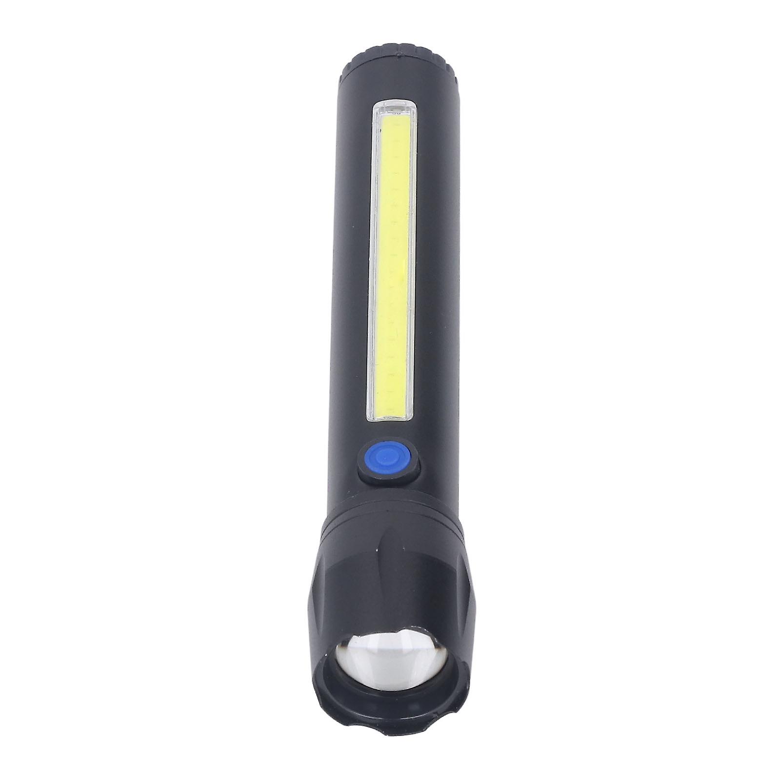 Outdoor LED Flashlight USB Rechargeable Long Range COB Super Bright Flashlight Telescopic Zoom Handheld Powerful Torch 