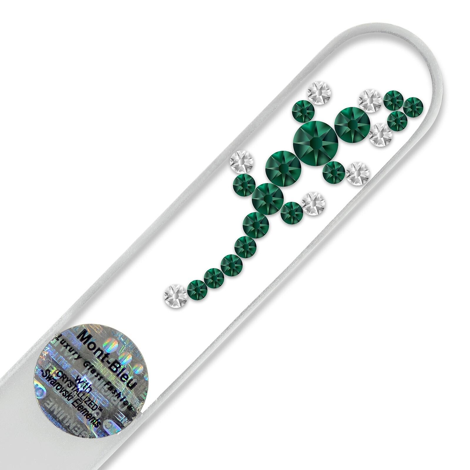Mont Bleu Chameleon Crystal Nail File LE-7 - Emerald - Crystal