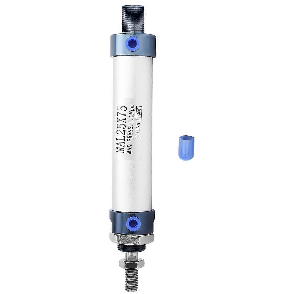 MAL 25mm قضيب واحد مزدوج التمثيل اسطوانة هواء هوائية صغيرة سبائك الألومنيوم (السكتة الدماغية 75 مم)