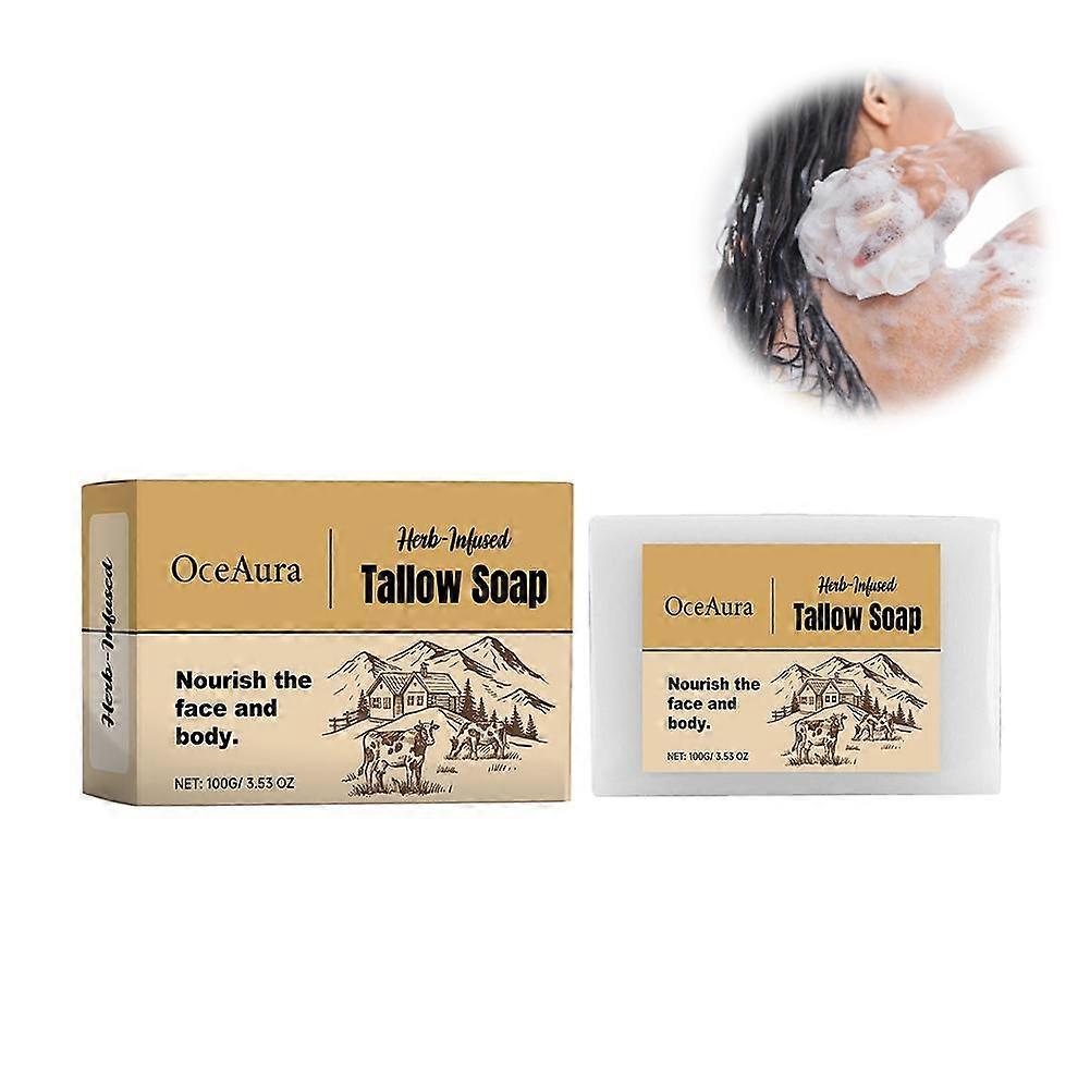 Natural Herb Infused Tallow Soap 100g