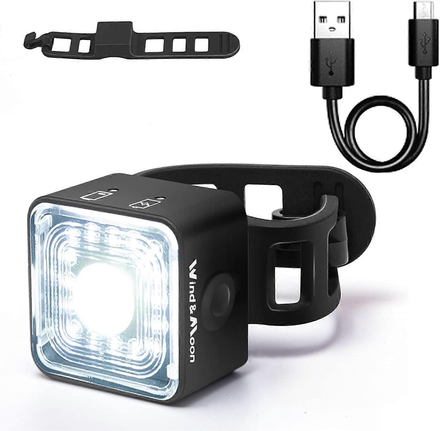 Bike Lights, USB Rechargeable Front and Rear Lights with 5 Lighting Modes, IP66 Waterproof