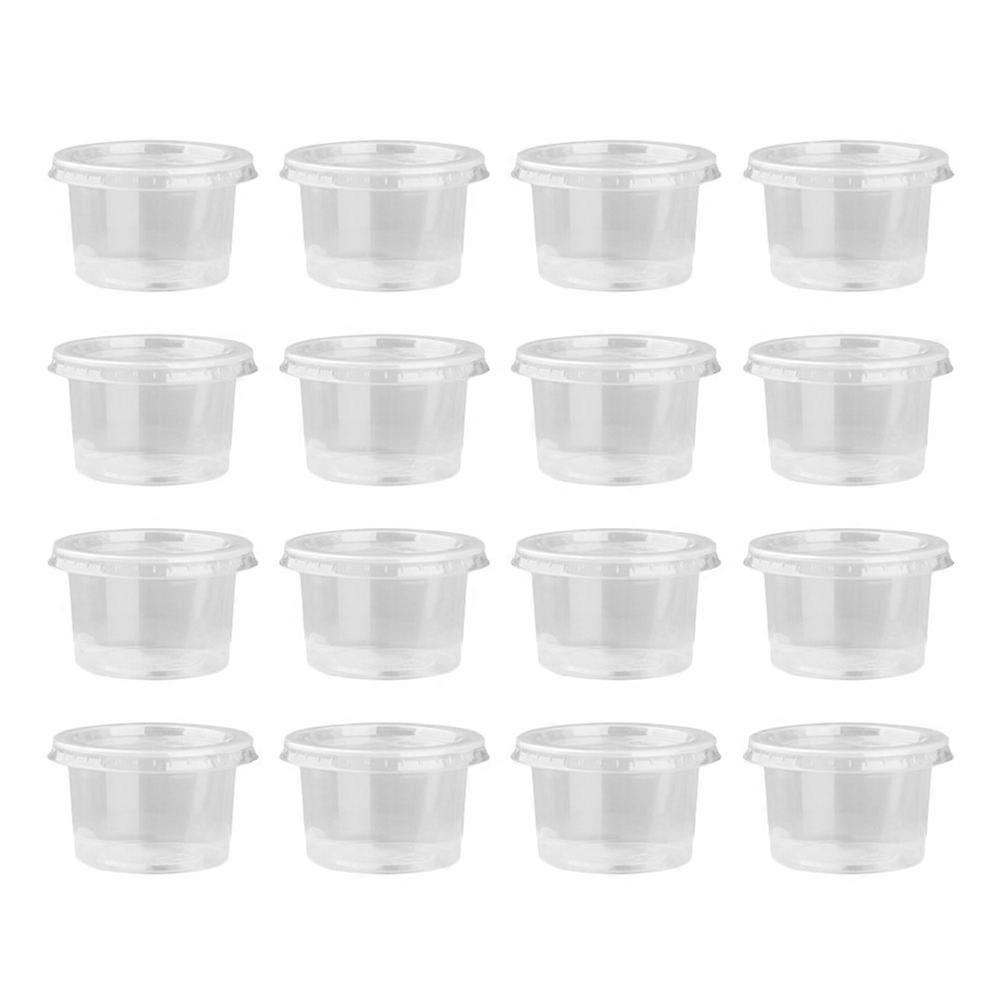 50 Pcs Cup Lid Mousse Cup Small Dessert Cups Pudding Cup Plastic Portion Cups Snack Cups