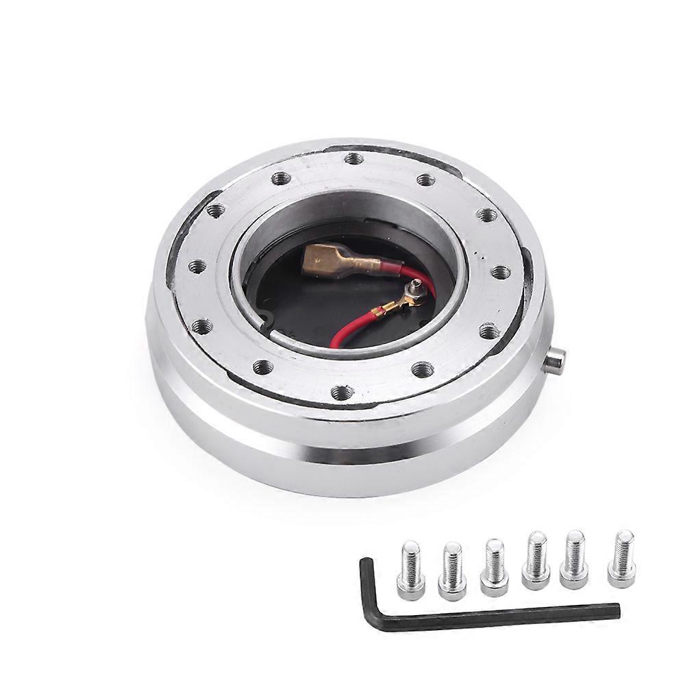 Universal Thin Version 6 Hole Steering Wheel Quick Release Hub Adapter Snap Off Boss Kit RS3-QR003