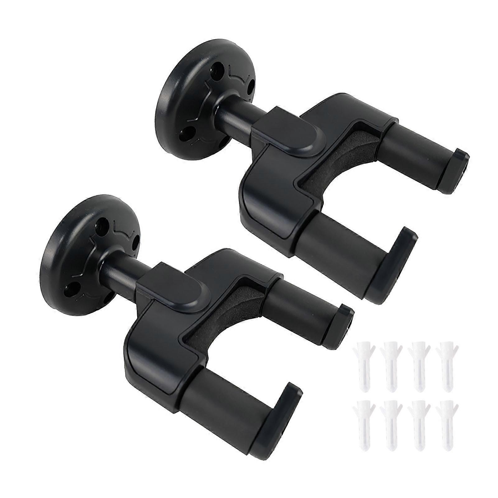 2pcs Guitar Hanger Abs Space Saving Scratch Resistant Guitar Keeper Mount For Ukulele Violin