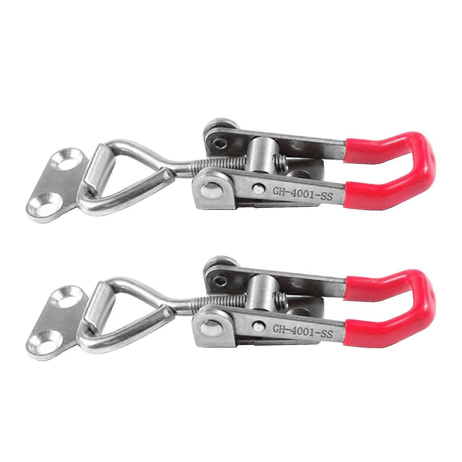 2kpl Gh-4001-ss ruostumaton teräs Säädettävä toggle Locking Clamp Puuntyöstötyökalu Qinhai