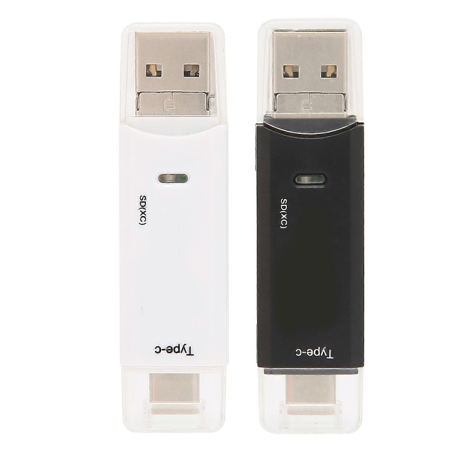 Card Reader 3 in 1 USB2.0 Micro Type C Multifunctional High Speed Sturdy Durable Stable Memory Card Reader