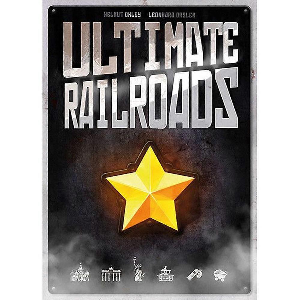 Z-Man Games Ultimate Railroads Worker Placement Strategy Game for Ages 12+