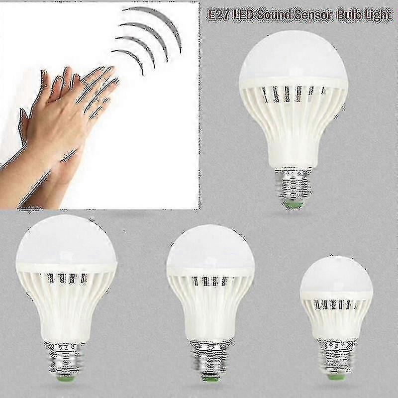 1pcs 220/110v 3w 5w 7w 12w Sound/voice Sensor Led Bulb Pir Motion Induction Light