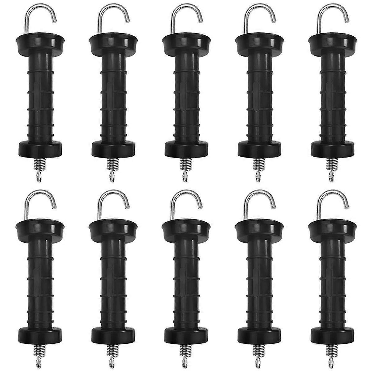 10 PCS Gate Handle for Electric Fence, Insulated Spring Tension, Replacement Accessories for Fencing, for Pasture Gates