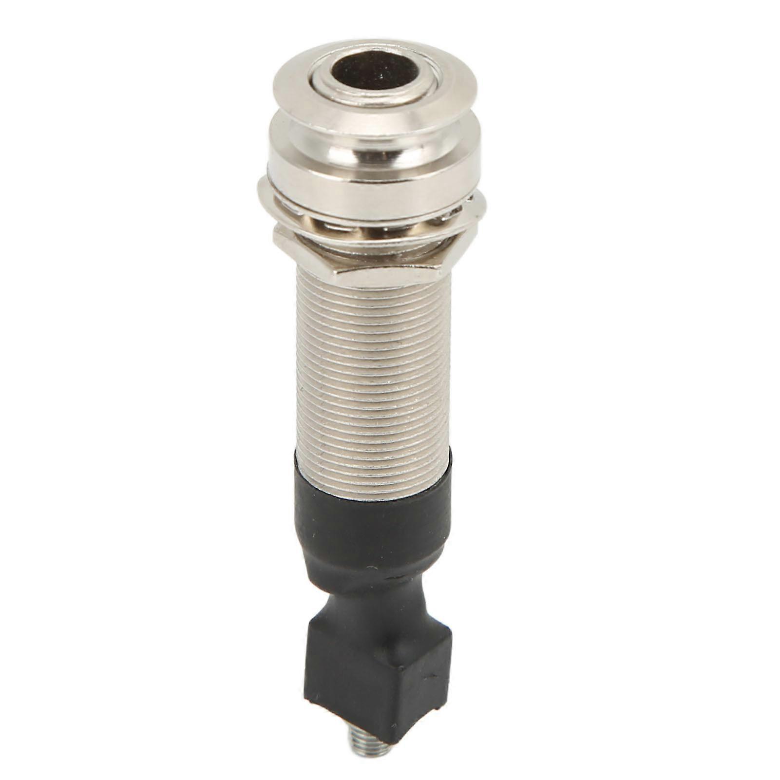 Wes3rb3 2.5mm Entrée 1/4in Sortie Fin Pin Jack Guitare Pickup Sound Hole Metal Adapter Remplacement