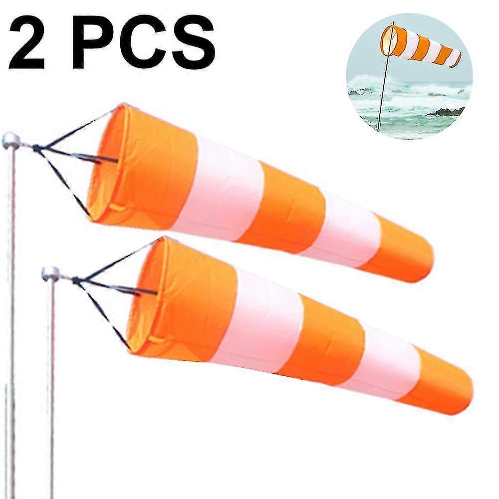 2 Pcs Vane Outdoor Hanging Rip-stop Sock Rotating Windsock External Anemometer Package