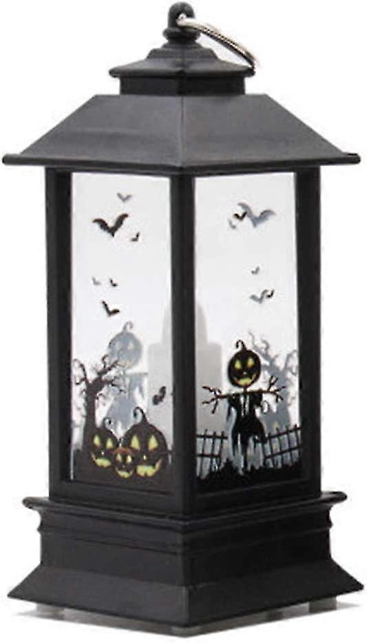 halloween lanterns, halloween led candle lantern, unique style decorative lights flame lamp with led tea light for halloween decoration