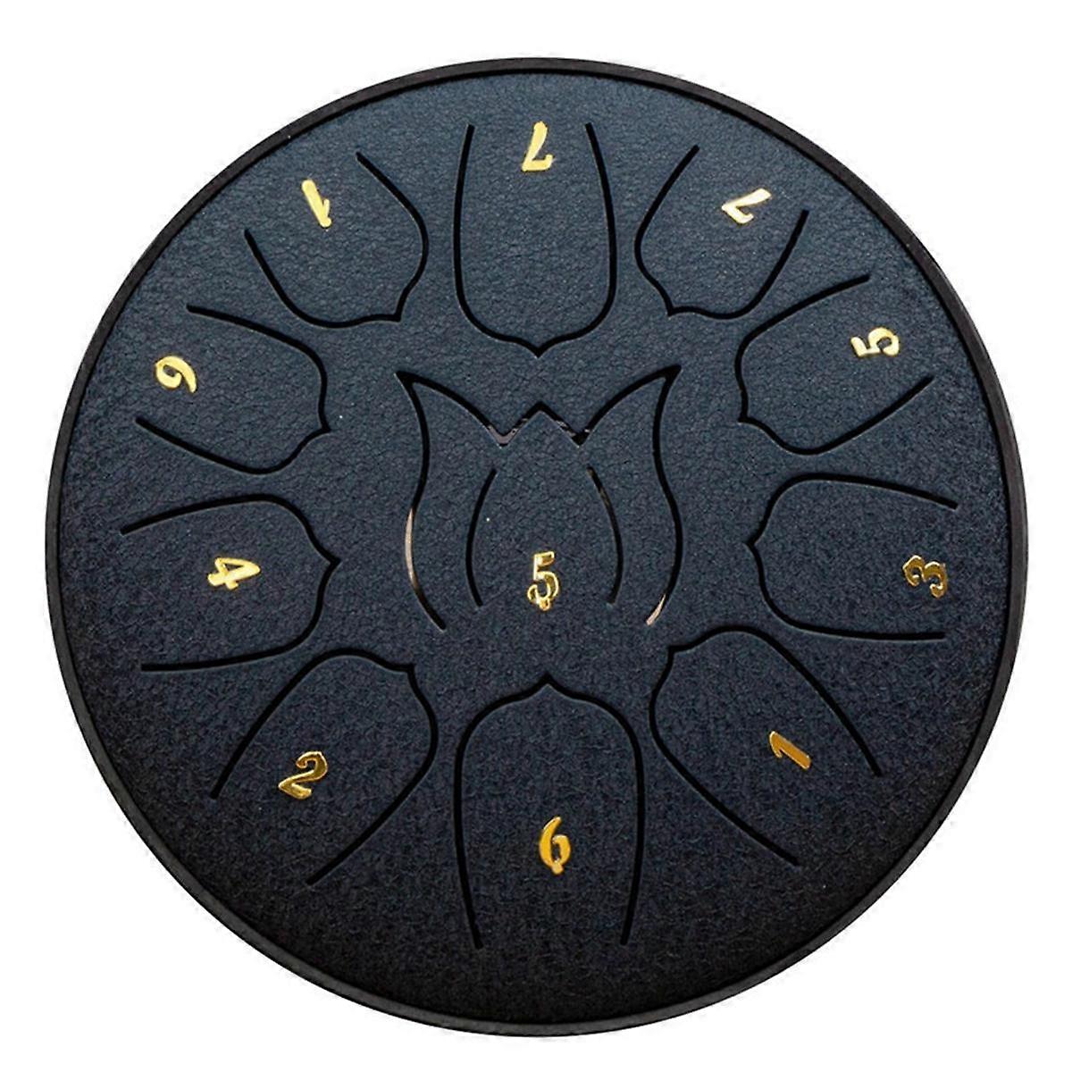 6-Inch 11-Tone Rain Drum Outdoor Garden Rain Drum Waterproof Music Rain Drum Forget Friends Drum Adult Handheld Drum,A